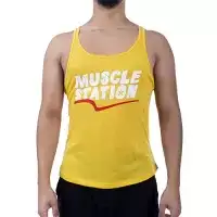 Muscle Station Tank Top Atlet Sarı